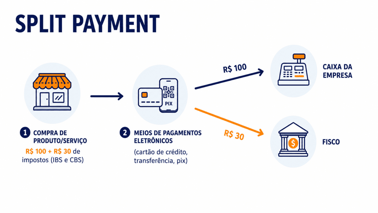 Entenda como a reforma tributária 2026 altera a rotina das empresas com IBS e CBS, notas fiscais e Split Payment.